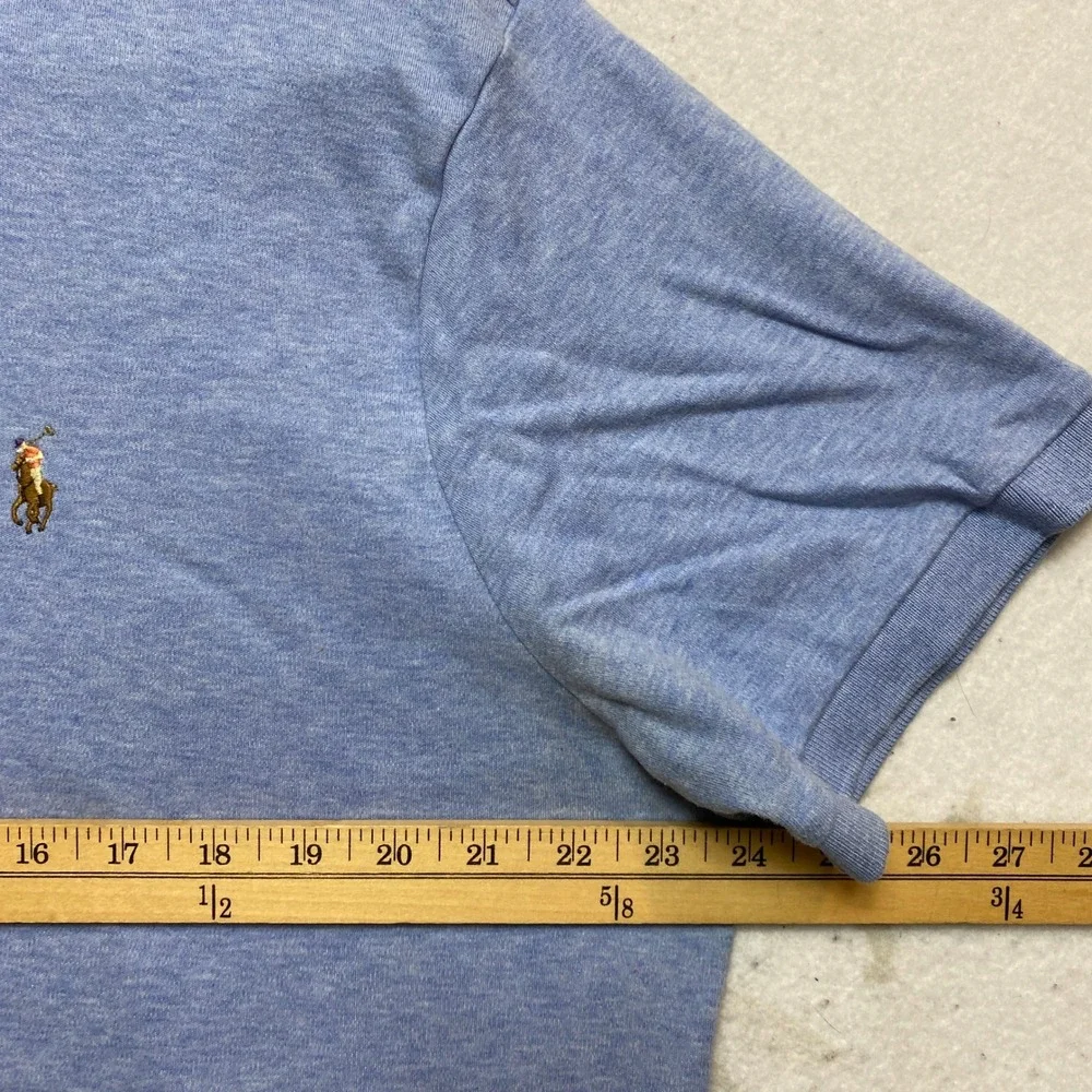 Polo Ralph Lauren Polo Mens XL Blue Short Sleeve Custom Slim Fit Logo Shirt